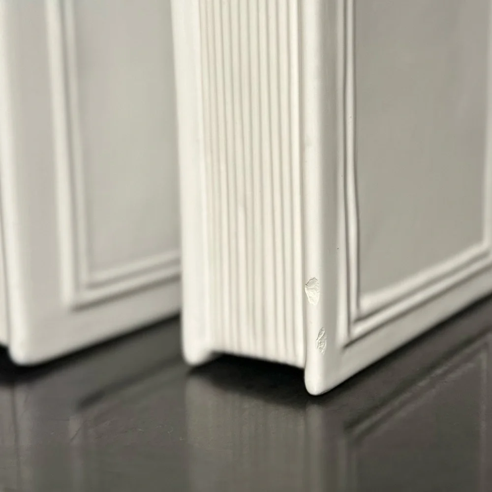 Z Gallery White Ceramic Book Decor Set